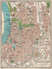 DÜSSELDORF. Vintage town city map plan. Germany. Dusseldorf 1933 old