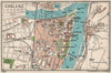 COBLENZ. Vintage town city map plan. Germany 1933 old vintage chart