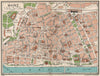 MAINZ. Vintage town city map plan. Germany 1933 old vintage chart