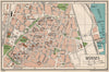 WORMS. Vintage town city map plan. Germany 1933 old vintage chart