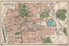DARMSTADT. Vintage town city map plan. Germany 1933 old vintage chart