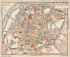 AVIGNON. Vintage town city map plan. Vaucluse 1954 old vintage chart