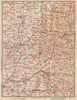 PERIGORD-LIMOUSIN. Périgueux Angoulême Bergerac Dordogne Charente 1954 old map