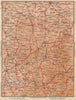 CLERMONT-FERRAND & LE PUY. Monts Dôme. Aurillac Montluçon Auvergne 1954 map