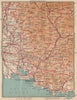 PROVENCE WEST.Marseille Lubéron Avignon Arles Vaucluse Bouches-Du-Rhône 1954 map