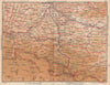 PYRÉNÉES CENTRE. Ariege Carcassonne Toulouse Andorra Haute-Garonne 1954 map