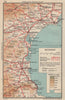 CÔTES D'AMÉTHYSTE/VERMEILLE. Valras Banyuls Argèles Canet Port Vendres 1954 map