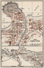 SAN SEBASTIAN. Vintage town city map plan. Spain. San Sebastián 1958 old