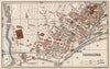 TARRAGONA. Vintage town city map plan. Spain 1958 old vintage chart