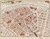 VALENCIA. Vintage town city map plan. Spain 1958 old vintage chart