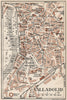 VALLADOLID. Vintage town city map plan. Spain 1958 old vintage chart