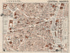 CENTRAL MADRID. Vintage town city map plan. Spain 1958 old vintage chart