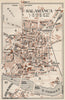 SALAMANCA. Vintage town city map plan. Spain 1958 old vintage chart
