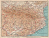 PYRENEES & CATALONIA (CATALUNYA) . Vintage map plan. France Spain 1958 old