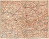 CASTILLA Y LEON. Madrid Salamanca Valladolid. Vintage map plan. Spain 1958