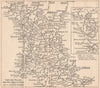 SOUTH WEST FRANCE. Carte des Routes. Vintage map plan carte 1899 old