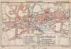 FONTENAY-LE-COMTE. Vintage town city ville map plan carte. Vendée 1899 old