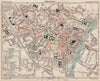 PÉRIGUEUX. Vintage town city ville map plan carte. Dordogne 1899 old