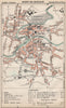 MONT-DE-MARSAN. Vintage town city ville map plan carte. Landes 1899 old