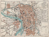 TOULOUSE. Vintage town city ville map plan carte. Haute-Garonne 1899 old
