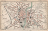 CASTRES. Vintage town city ville map plan carte. Tarn 1899 old antique