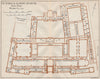 VICTORIA & ALBERT MUSEUM. First floor vintage plan. South Kensington 1927 map