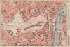 WESTMINSTER & PICCADILLY. Green/St James's park Mayfair Belgravia 1927 old map