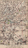 NEUVE CHAPELLE, BÉTHUNE, LA BASSÉE, LENS. Vintage map plan. Pas-de-Calais 1920