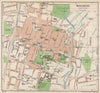 WINCHESTER. Vintage town city map plan. Hampshire 1950 old vintage chart