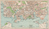 PLYMOUTH. Vintage town city map plan. Devonport Stonehouse. Devon 1950 old