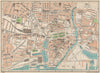 HULL. Vintage town city map plan. Yorkshire 1950 old vintage chart