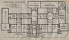 NATIONAL GALLERY. Vintage map plan. London 1919 old antique chart