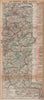 LA ROUTE DES GRANDES ALPES. Vintage map plan. French Alps 1923 old antique