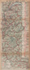 LA ROUTE DES GRANDES ALPES. Vintage map plan. French Alps 1923 old antique