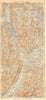 DE GRENOBLE À ANNECY.Chambéry Cartosio Bauges.Isère Savoie.French Alps 1923 map