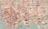 NEUCHÂTEL. Vintage town city map plan. Switzerland 1930 old vintage chart