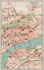 SOLEURE. Vintage town city map plan. Switzerland 1930 old vintage chart
