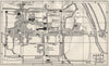 AOSTA. Vintage town map plan. Italy 1930 old vintage chart