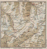 FIONNAY-AROLLA. Vintage map plan. Les Haudères. Switzerland 1930 old