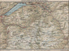 INTERLAKEN-GRINDELWALD-GLETSCH. Brienz Axalp Jungfrau Wengen Mürren 1930 map