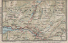 BRIENZ AXALP MEIRINGEN BRÜNIG. Lungern Bürglen. Vintage map. Switzerland 1930