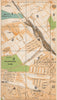 LONDON NW. Gladstone Park Cricklewood Dollis Hill Willesden Green 1935 old map