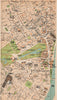 LONDON W. Westminster Mayfair Soho Pimlico St James's West End 1935 old map