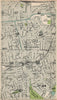 PECKHAM RYE. Old Kent Road Queen's Road East Dulwich Surrey Canal 1935 map