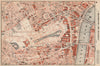WESTMINSTER & PICCADILLY. Green/St James's park Mayfair Belgravia 1935 old map