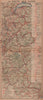 LA ROUTE DES GRANDES ALPES. Vintage map plan. French Alps 1920 old antique