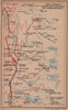 MONT BLANC MASSIF.Chamonix.Aiguilles.Vintage topo-guide.Haute-Savoie 1920 map