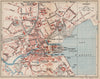 ANNECY. Vintage town city map plan. Haute-Savoie 1920 old antique chart