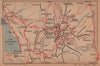 LA TOURNETTE. Talloires. Vintage topo-guide map plan. Haute-Savoie 1920