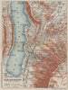 AIX-LES-BAINS & ENVIRONS. Vintage map plan. Lac du Bourget. Savoie 1920